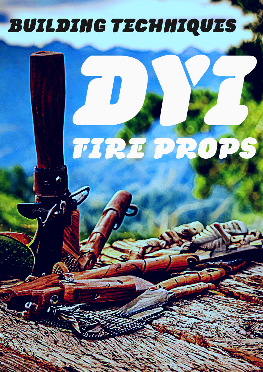 DIY fire props building techniques with handmade fire tools and materials