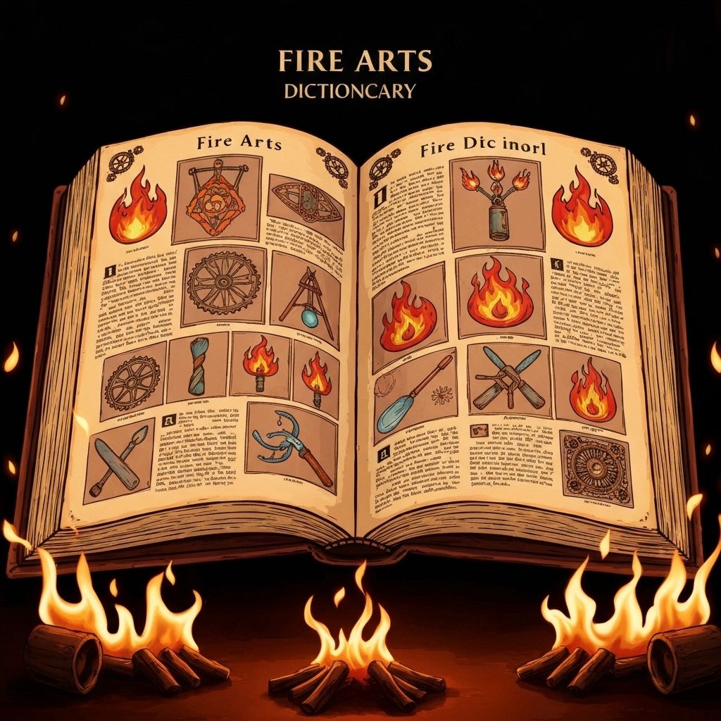 Fire Arts Glossary - Burn Monkeys Fire Flow Ebook Fire Arts Glossary - Common terms and definitions - comprehensive fire arts ebook guide