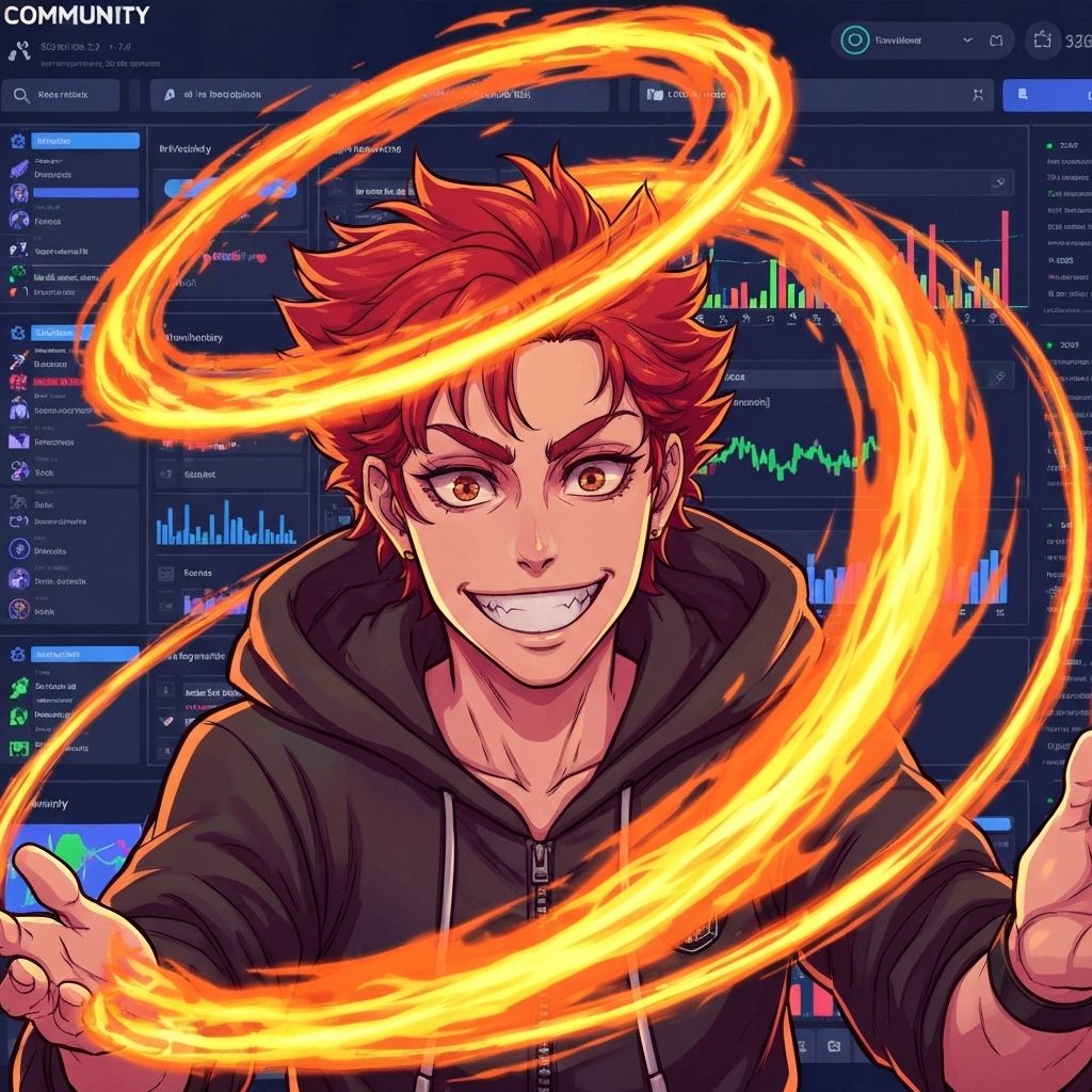 Fire spinning background
